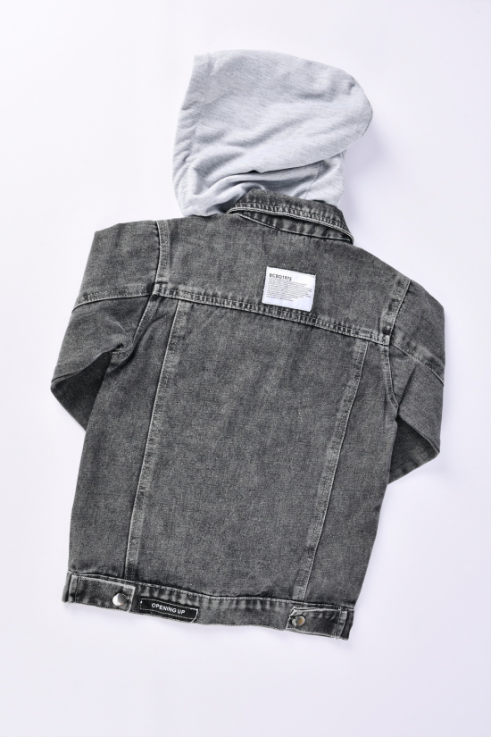 Джинсовий піджак для хлопчика (кол. т. сірий) Зріст в наявності : 128, 134, 140, 150, 160 арт.ZH0317