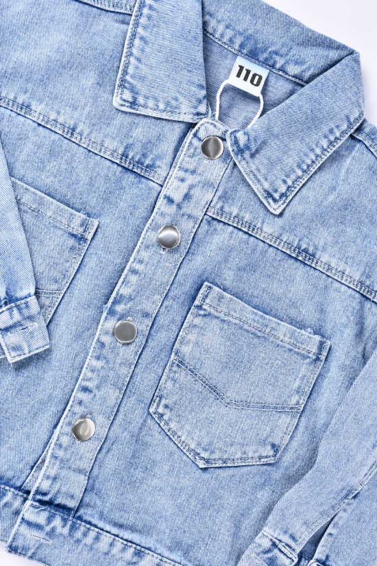 Джинсовый пиджак для девочки (цв.св.синий) Рост в наличии : 98, 104, 110, 116, 122 арт.XH0333