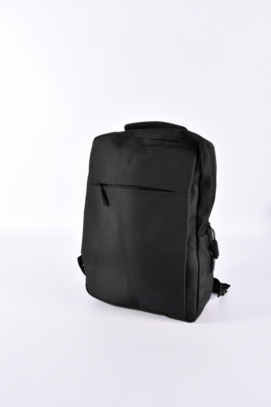 Рюкзак тканевый (цв.черный) размер 40/29/8 см. арт.22646
