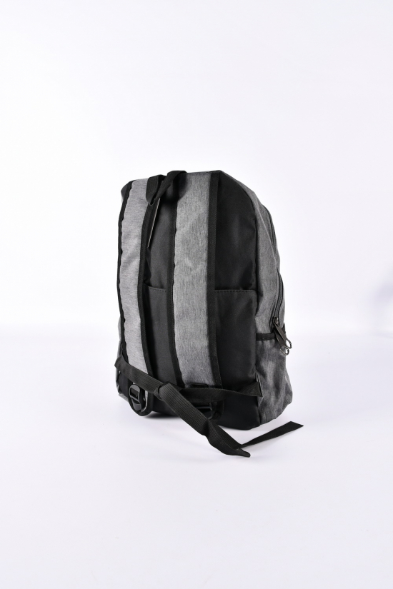 Рюкзак тканинний (колір сірий) розмір 42/33/17 см. арт.BY780-1