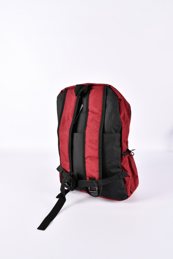 Рюкзак тканинний (кол. бордовий) розмір 42/33/17 см. арт.BY780-1
