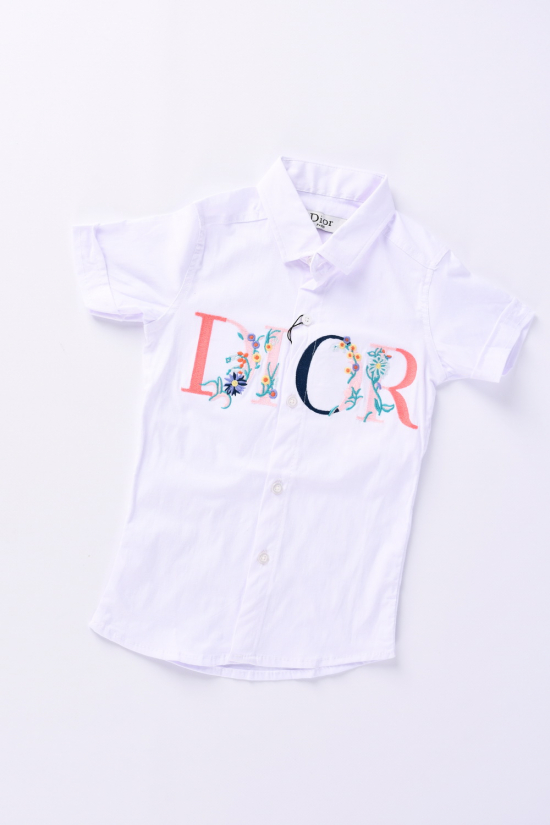 Рубашка для девочки (цв. белый) "DIOR" Рост в наличии : 104, 110, 116, 122, 128, 134 арт.DIOR