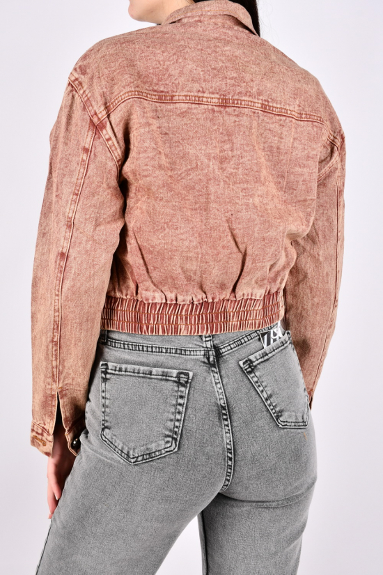 Пиджак женский джинсовый (цв.горчичный) "BASE" Размеры в наличии : 40, 42, 44 арт.A7690