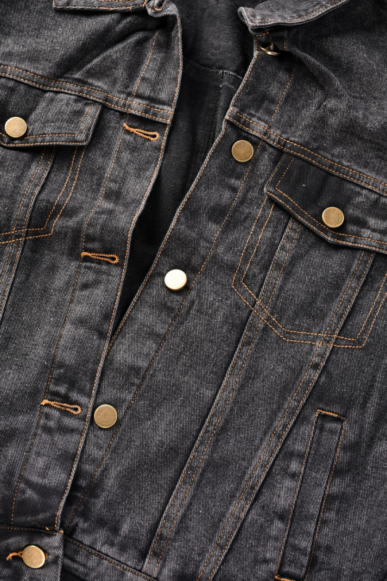 Пиджак женский джинсовый (цв.т/серый) "BASE" Размеры в наличии : 44, 46, 48 арт.A7675