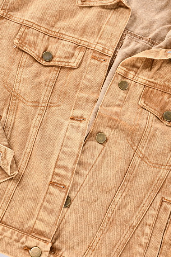 Жіночий піджак джинсовий (цв. гірчичний) "BASE" Розміри в наявності : 44, 46, 48 арт.A7675