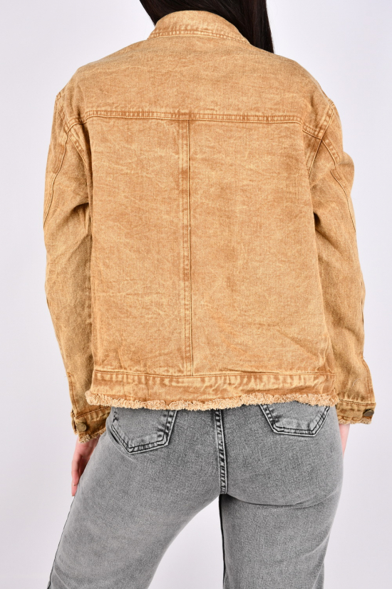 Жіночий піджак джинсовий (цв. гірчичний) "BASE" Розміри в наявності : 44, 46, 48 арт.A7671