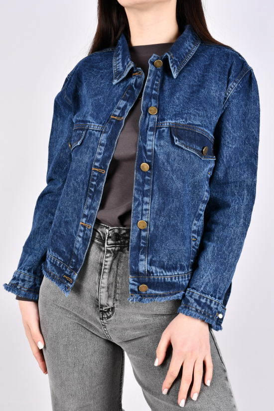 Пиджак женский джинсовый (цв.синий) "BASE" Размеры в наличии : 44, 46, 48 арт.A7671