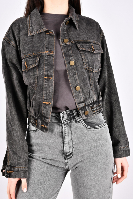 Пиджак женский джинсовый (цв.серый) "BASE" Размеры в наличии : 40, 42, 44 арт.A7695