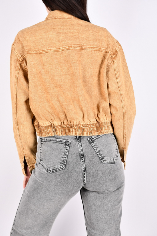 Пиджак женский джинсовый (цв.горчичный) "BASE" Размеры в наличии : 40, 42, 44 арт.A7695