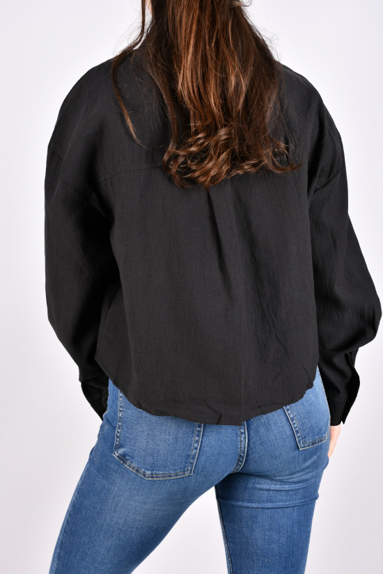 Сорочка жіноча (кол. чорний) "QIANZHIDU" модель OVERSIZE Розміри в наявності : 42, 44, 46, 48, 50 арт.EC17052350