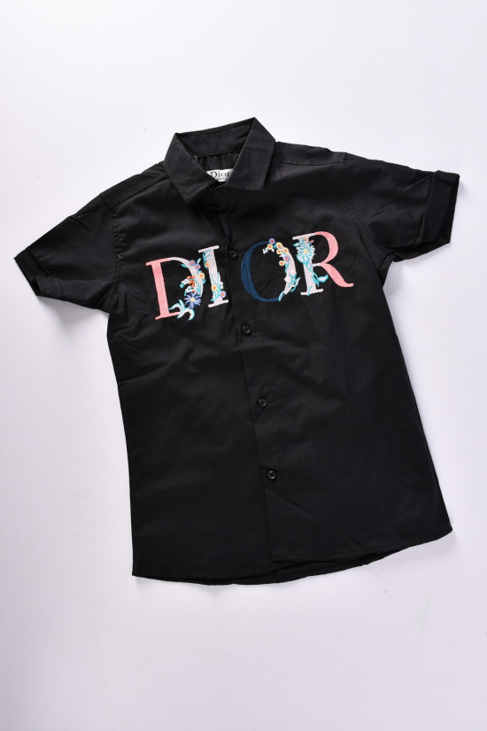 Рубашка для девочки (цв. черный) "DIOR" Рост в наличии : 104, 110, 116, 122, 128 арт.DIOR