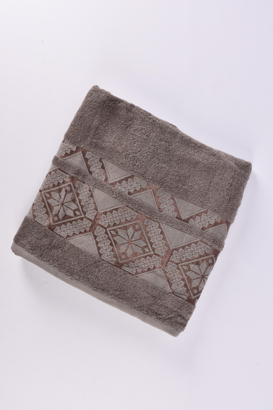 Полотенце для сауны махровое (цв.т/серый) "KOLOCO" размер 90/160см см (вес 660г) арт.9526