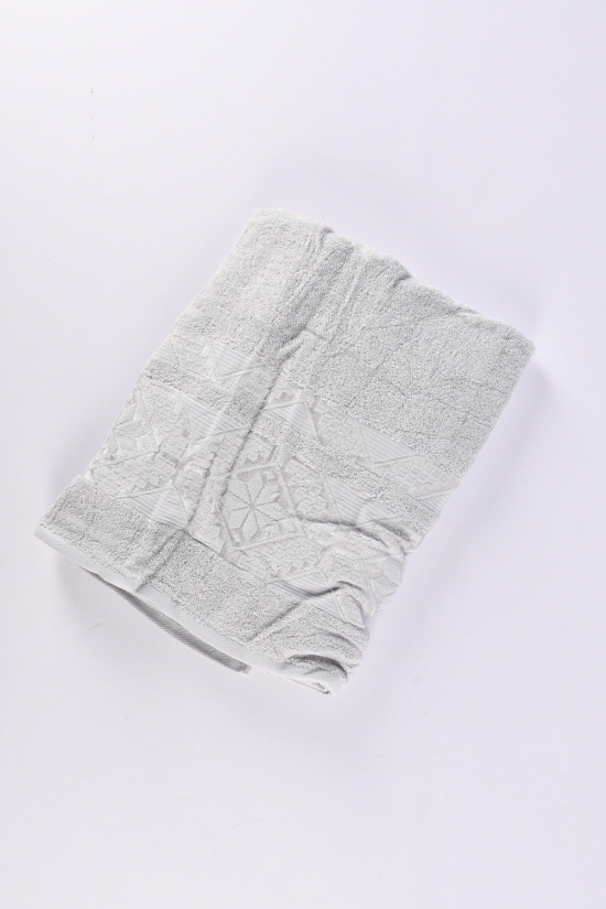 Полотенце для сауны махровое (цв.св/серый) "KOLOCO" размер 90/160см см (вес 660г) арт.9526