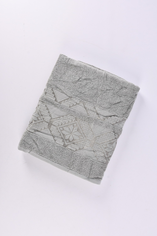 Рушник для сауни махровий (колір сірий) "KOLOCO" розмір 90/160см см (вага 660г) арт.9526