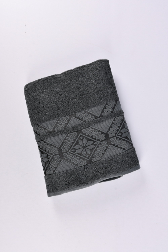 Рушник для сауни махровий (кол. графітовий) "KOLOCO" розмір 90/160см см (вага 660г) арт.9526