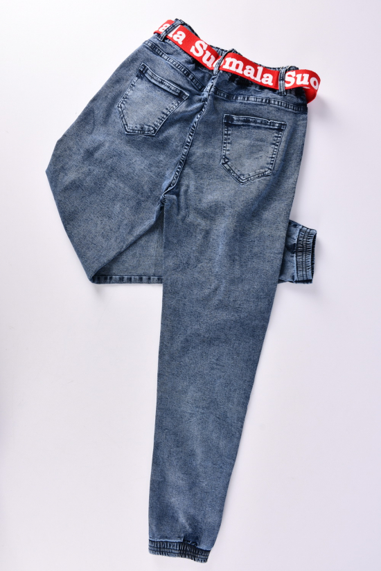 Джоггеры женские джинсовые (цв. синий) "Ласточка" Размер в наличии : 29 арт.A1076-4