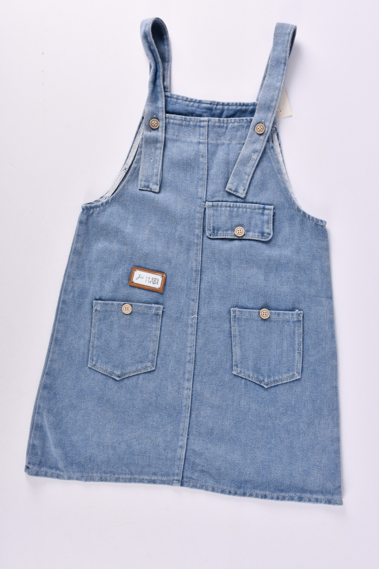 Сарафан джинсовый + футболка для девочки (цв. розовый) Рост в наличии : 122, 140 арт.D030