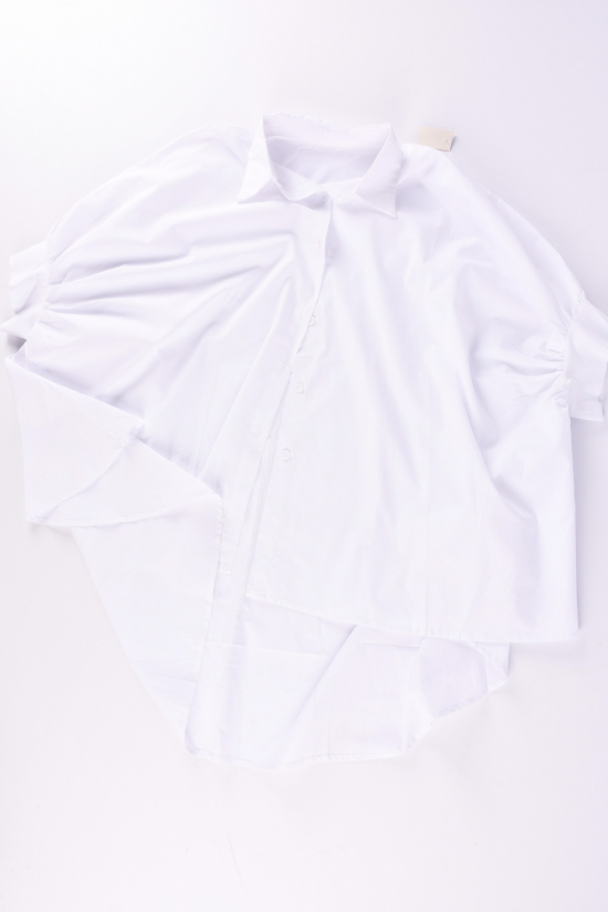 Рубашка женская (цв.белый) "MG" (модель OVERSIZE) размер 50-52 арт.2201