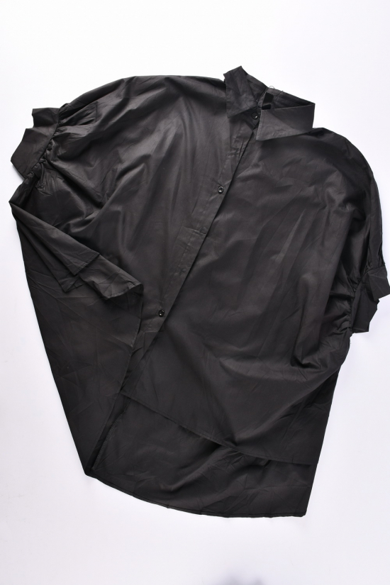 Рубашка женкая (цв.чёрный) "MG" (модель OVERSIZE) размер 50-52 арт.2201