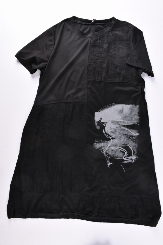 Платье женкое (цв.чёрный) трикотажное размер 48-50 арт.8273