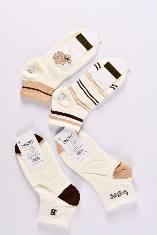 Шкарпетки жіночі всесезонні розміри 36-41 (80% Cotton 15% Polyamide5%Spandex) арт.BE-011