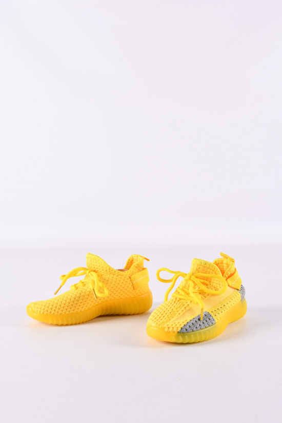 Кросівки дитячі (кол. жовтий) "Bashili" модель YEEZY (силіконова підошва) Розміри в наявності : 32, 34, 35, 36, 37 арт.688-5-4