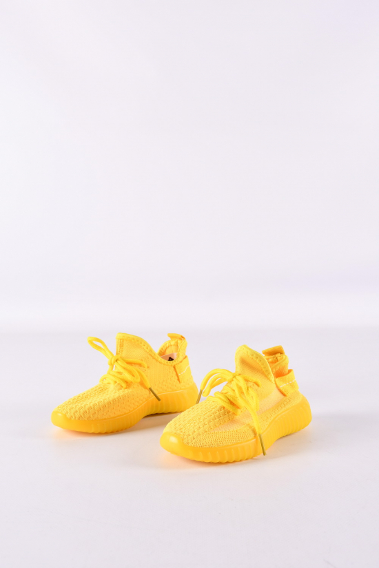 Кросівки дитячі (кол. жовтий) "Bashili" модель YEEZY (силіконова підошва) Розміри в наявності : 26, 27, 28, 29, 30, 31 арт.588-11-3