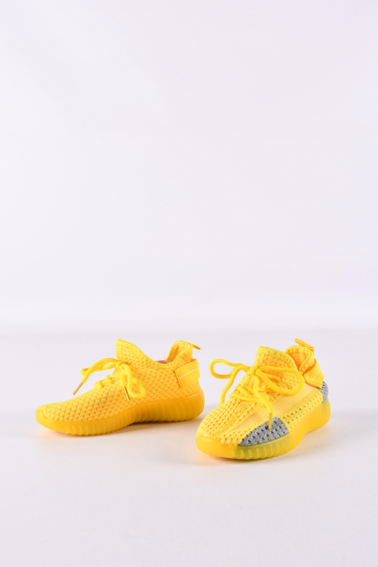 Кросівки дитячі (кол. жовтий) "Bashili" модель YEEZY (силіконова підошва) Розміри в наявності : 26, 27, 28, 29, 30, 31 арт.588-5-4