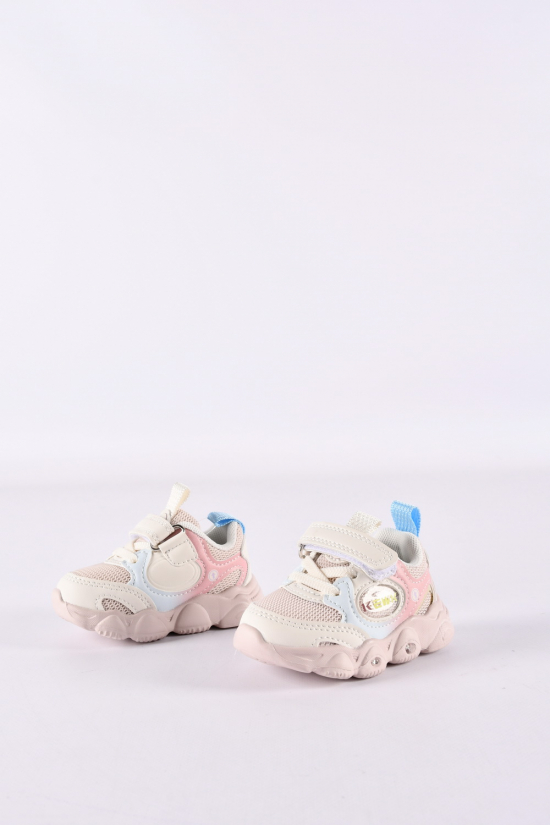 Кроссовки для девочки "W.NIKO" с кожаной стелькой подошва материал ЭВА с LED Размеры в наличии : 17, 18, 19, 20, 21, 22 арт.СС1851-3