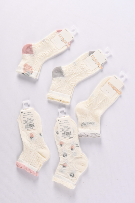 Шкарпетки всесезонні для дівчинки на 1-4 років (80% COTTON 15% Polyamide5%spandex) арт.CE-509