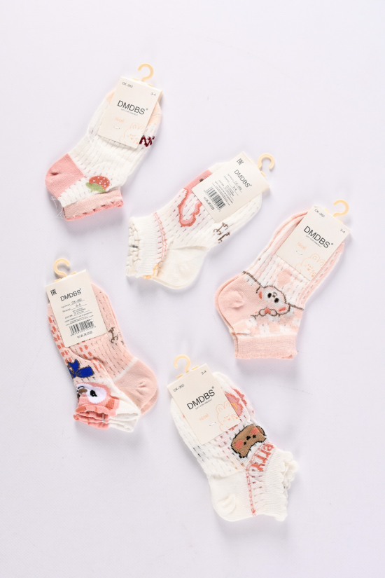 Шкарпетки всесезонні для дівчинки на 3-4 роки (80% COTTON 15% Polyamide5%spandex) арт.CK-262