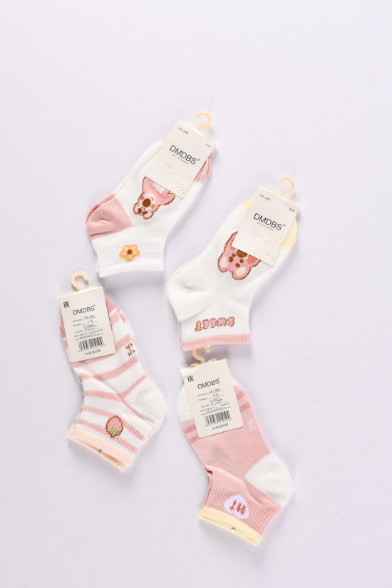 Шкарпетки всесезонні для дівчинки на 5-6 років (80% COTTON 15% Polyamide5%spandex) арт.CK-260