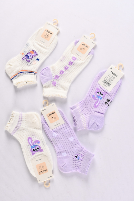 Шкарпетки всесезонні для дівчинки на 8-10 років (80% COTTON 15% Polyamide5%spandex) арт.CK-278