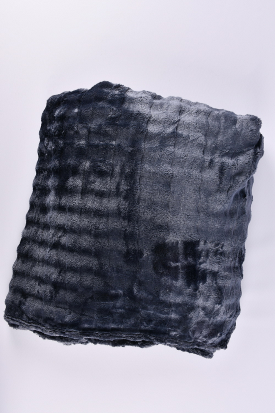 Плед-покривало (кол. графітовий) тканина мікрофібра (розмір 200/230 см) вага 1.42кг арт.CH-1413