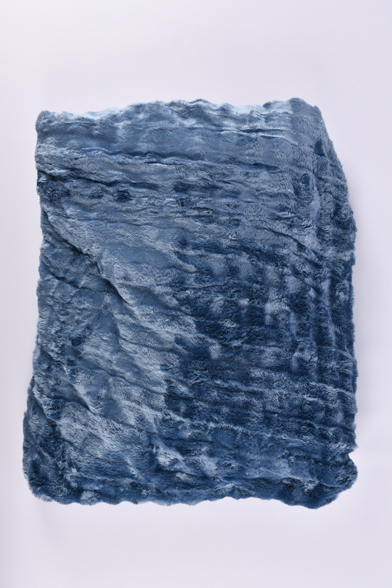Плед-покрывало (цв.синий) ткань микрофибра (размер 200/230 см) вес 1.42кг арт.CH-1413