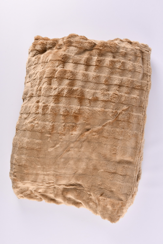 Плед-покривало (кол. капучино) тканина мікрофібра (розмір 200/230 см) вага 1.42кг арт.CH-1413