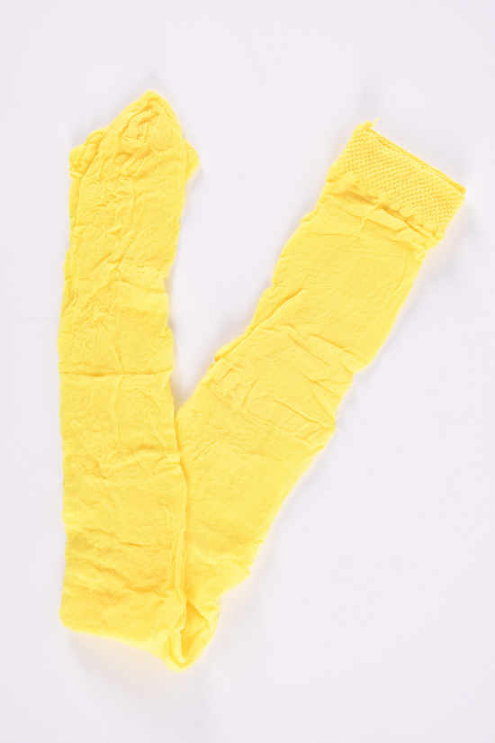 Колготки детские (цв. желтый) капроновые рост 140-146 ALEKSADRA арт.жаккарт