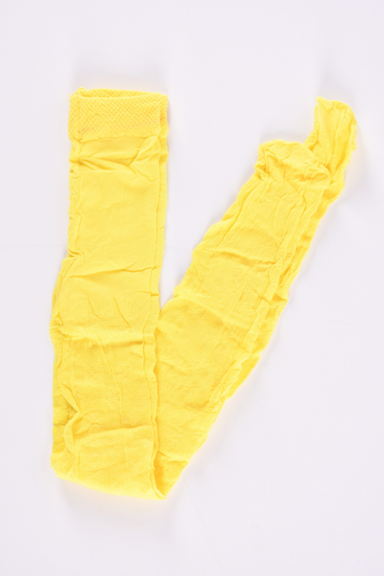 Колготки детские (цв. желтый) капроновые рост 122-134 ALEKSADRA арт.жаккарт