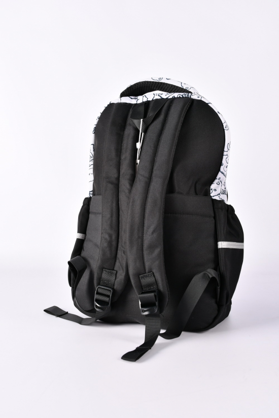 Рюкзак тканинний (кол. чорний) розмір 30/40/12 см. арт.S332