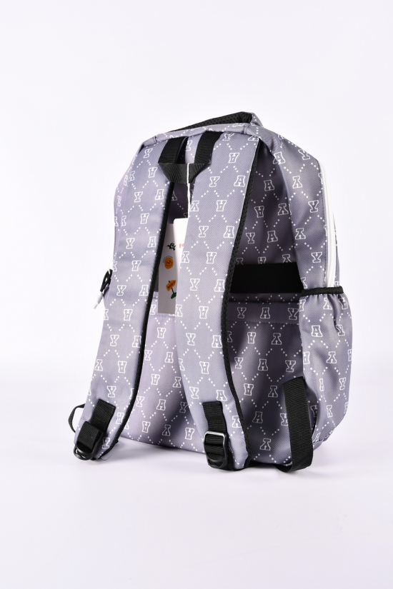 Рюкзак тканинний (колір сірий) розмір 32/42/14 см. арт.S314