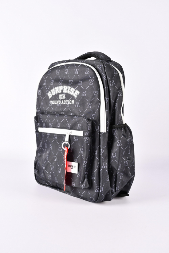 Рюкзак тканевый (цв.чёрный) размер 32/42/14 см. арт.S314