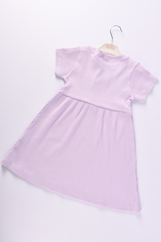 Сукня для дівчинки (кол. бузковий) тканина рубчик "DECO" Зріст в наявності : 104 арт.401006