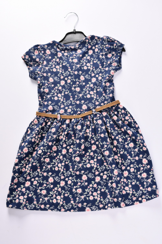 Платье для девочки (цв.т/синий) трикотажное "DECO" Рост в наличии : 98, 104, 110, 116 арт.400222
