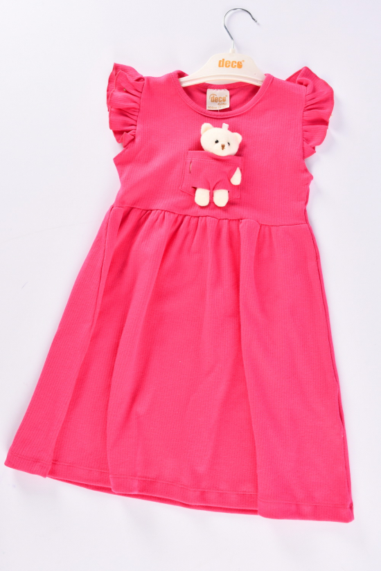 Сукня для дівчинки (кол. малиновий) тканина рубчик "DECO" Зріст в наявності : 98, 104, 110, 116 арт.399288