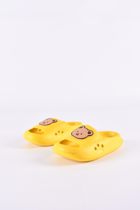 Шлепанцы детские (цв.желтый) Размеры в наличии : 15, 16, 17, 18 арт.816