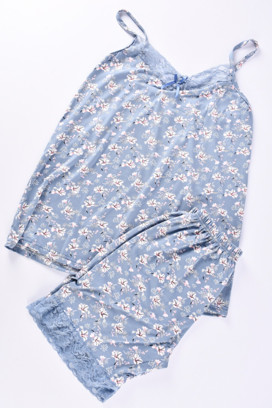 Пижама женская (цв. голубой) трикотажная Размеры в наличии : 48, 52, 54 арт.F1207