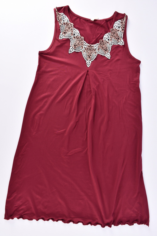 Нічна сорочка жіноча (кол. бордовий) Розміри в наявності : 48, 50, 52, 54, 56 арт.103