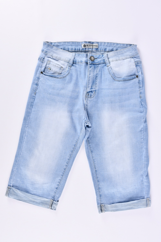 Бриджы джинсовые с стрейчем женские Размеры в наличии : 32, 34, 36, 38, 40, 42 арт.MF-2357