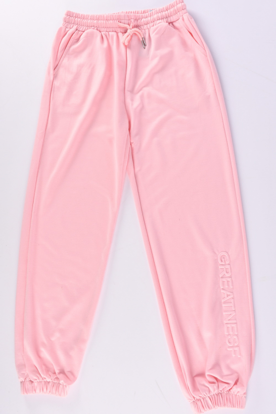 Штани жіночі спортивні (кол. рожевий) трикотажні X Розмір в наявності : 48 арт.JH018
