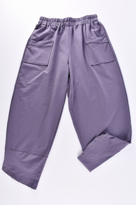 Штани жіночі (кол. фіолетовий) трикотажні "Saint Wish" Розміри в наявності : 50, 52, 54, 56, 58 арт.3393